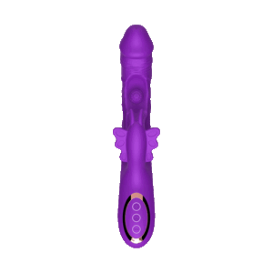 Simulation G-Point Vibrator Simulated Dildo Butterfly Sex Toys G-Spot and C-Spot Vibrator Stimulator Vibrating Rotating Modes Adult toy For Female Couples HR-D08