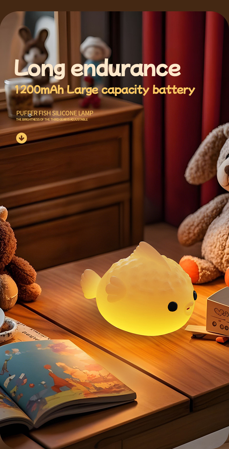 silicone bedside lamp