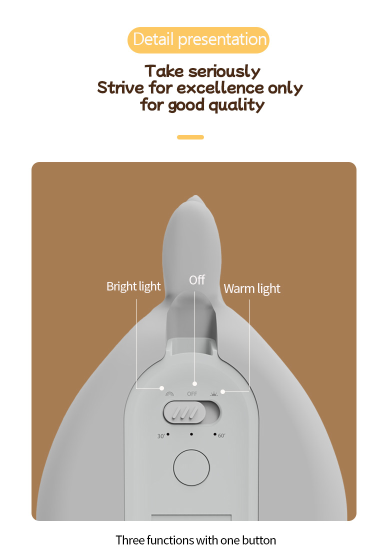 touch control silicone night light