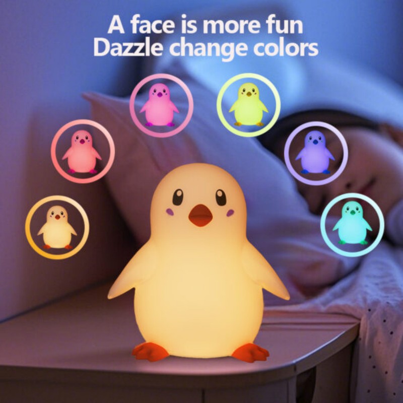 kids penguin night light
