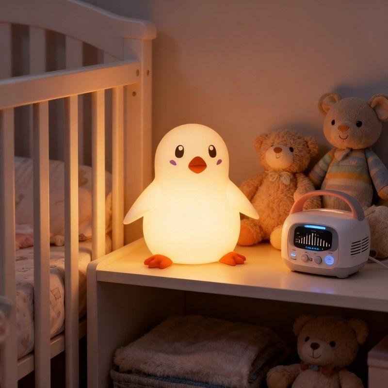 cute penguin night light