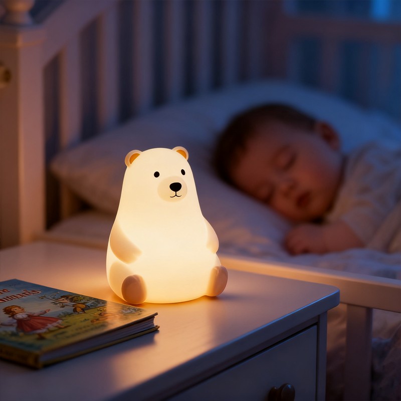 polo bear night light