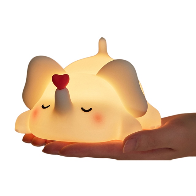 silicone animal night light elephant