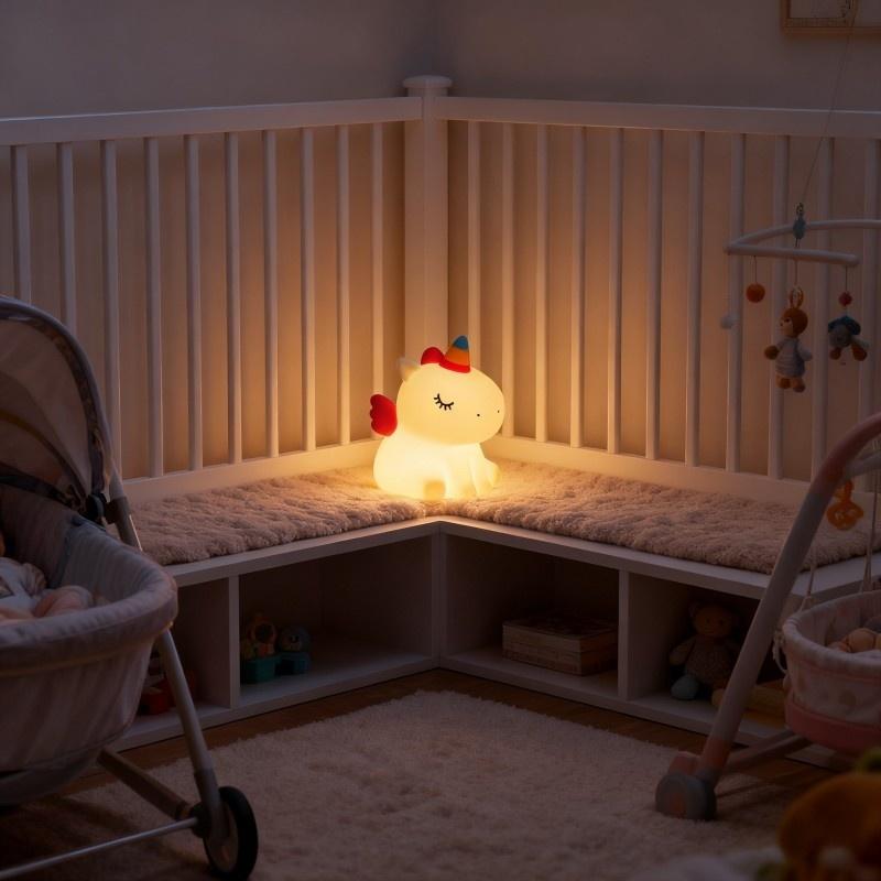 soft silicone unicorn light