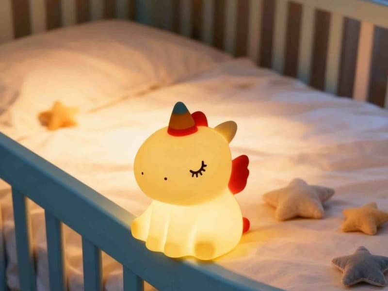 soft silicone unicorn LED night light