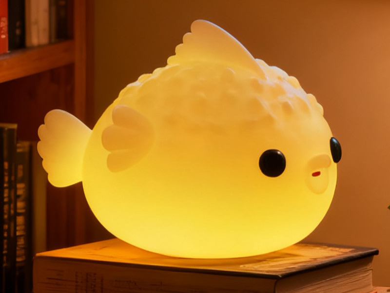 cute pufferfish lamp
