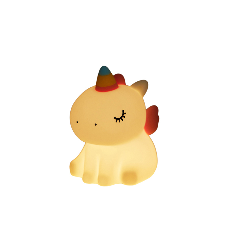 Hairoll unicorn clap silicone night light