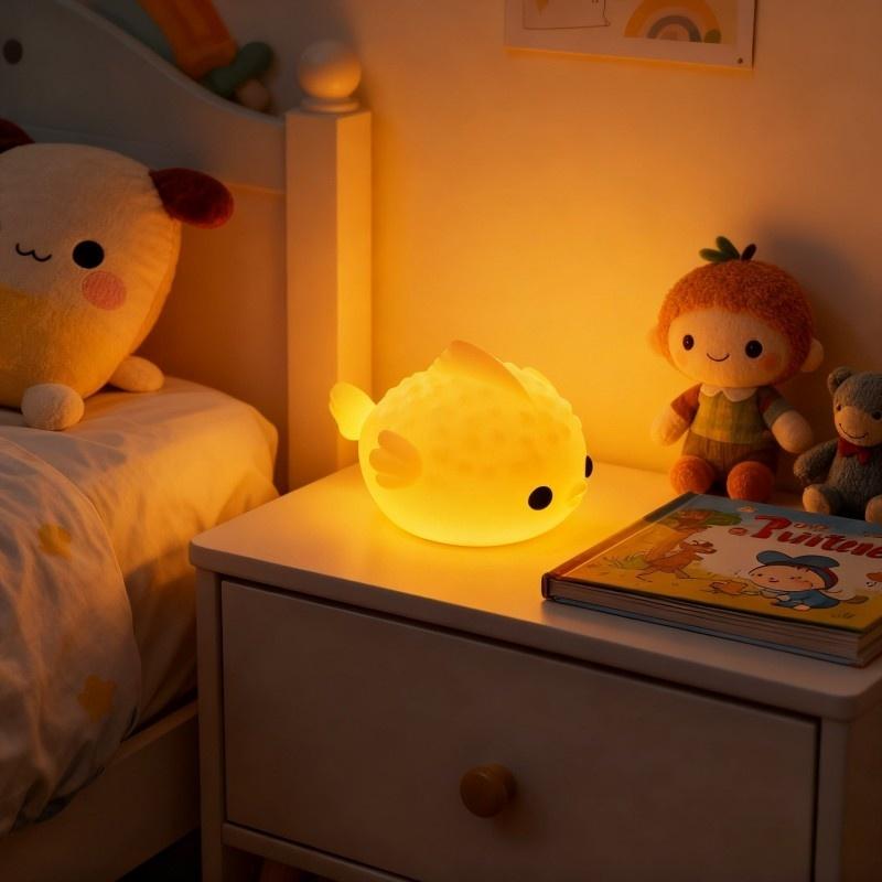 cute pufferfish lamp