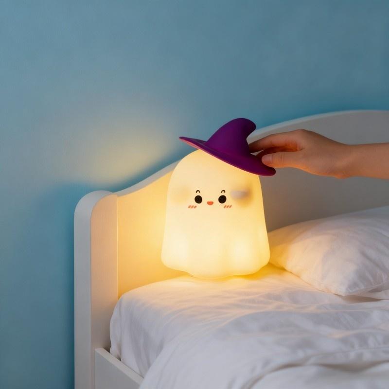 silicone ghost night lamp