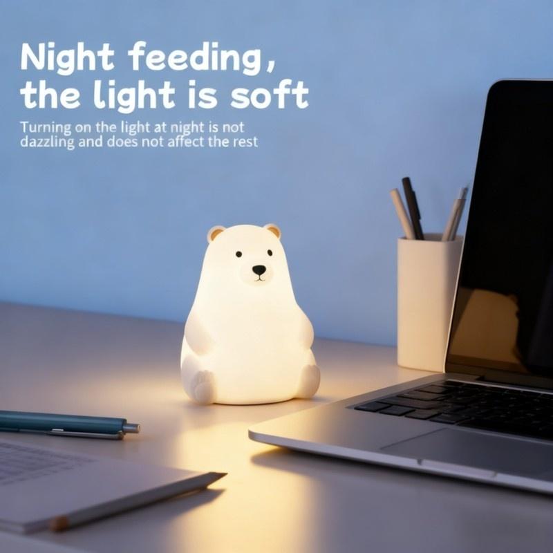 silicone clap night light