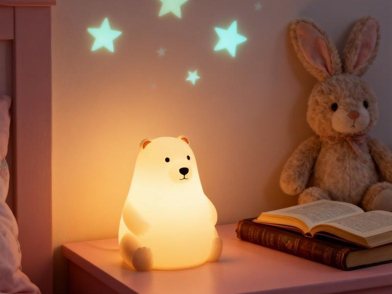 silicone bear night light