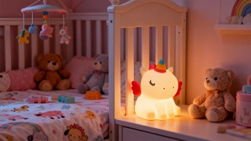 rechargeable silicone unicorn lamp