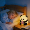 cute panda silicone night light