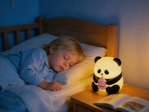 cute panda silicone night light